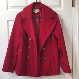 Michael Kors Red Peacoat